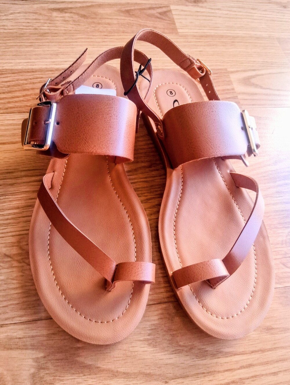 NWT Ladies brown Sandals, Shoes By CL By Laundry, Sz 8